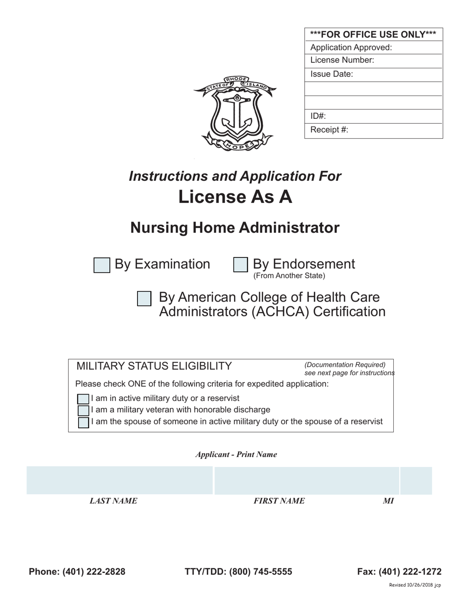 How To Get Administrator License For Nursing Home www