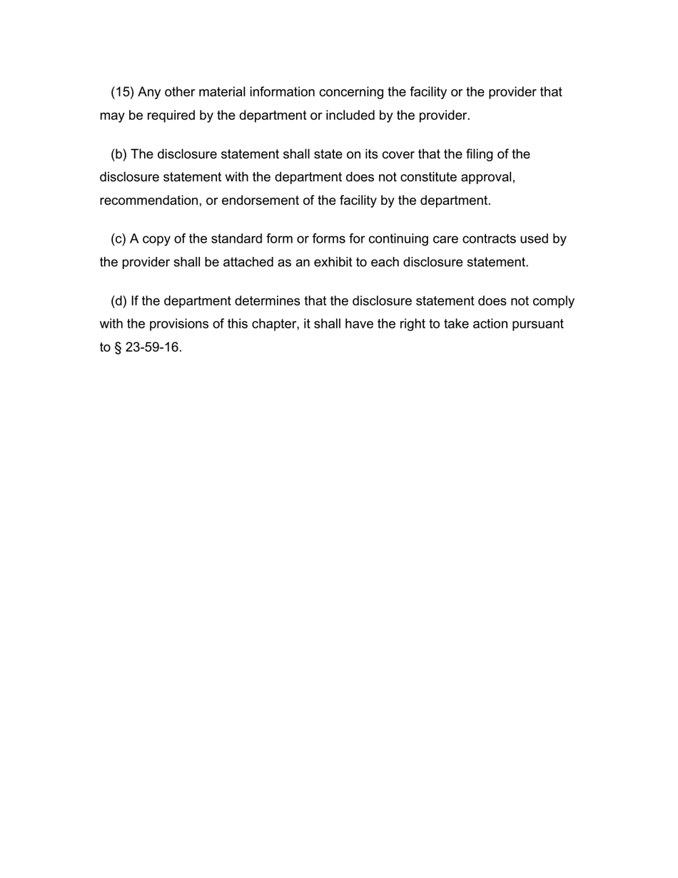 Application for Continuing Care Registration - Rhode Island, Page 11