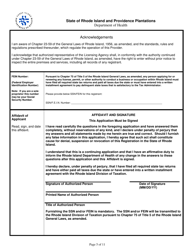 Application for Continuing Care Registration - Rhode Island, Page 5