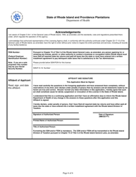 Application for Nursing Service Agency - Rhode Island, Page 6