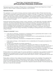 Application for Pharmacy - Nonresident License and Controlled Substances Registration - Rhode Island, Page 3
