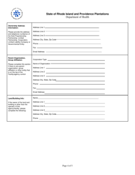 Licensing Application for Phlebotomy Station - Rhode Island, Page 4