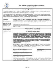 Licensing Application for Phlebotomy Station - Rhode Island, Page 5