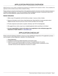 License Application for Volunteer License - Rhode Island, Page 3