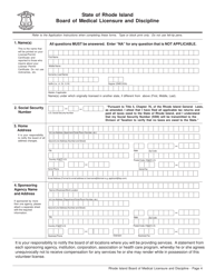 License Application for Volunteer License - Rhode Island, Page 4