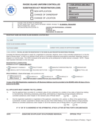 License Application for Podiatrist - Rhode Island, Page 6