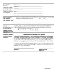 Application for Radon Contractor - Rhode Island, Page 4