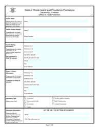 Application for Resort, Lodging, Camp - Rhode Island, Page 3