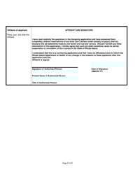 Application for Resort, Lodging, Camp - Non Profit - Rhode Island, Page 5