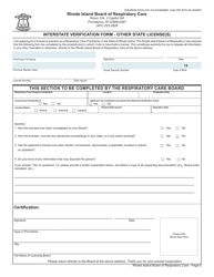Application for License as a Respiratory Care Practitioner - Rhode Island, Page 6
