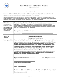 Licensing Application for School Based Health Centers - Rhode Island, Page 5