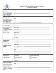 Licensing Application for a Body Piercing Establishments - Rhode Island, Page 3