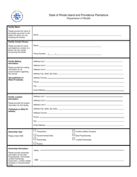 Licensing Application for a Tattoo Parlor - Rhode Island, Page 3