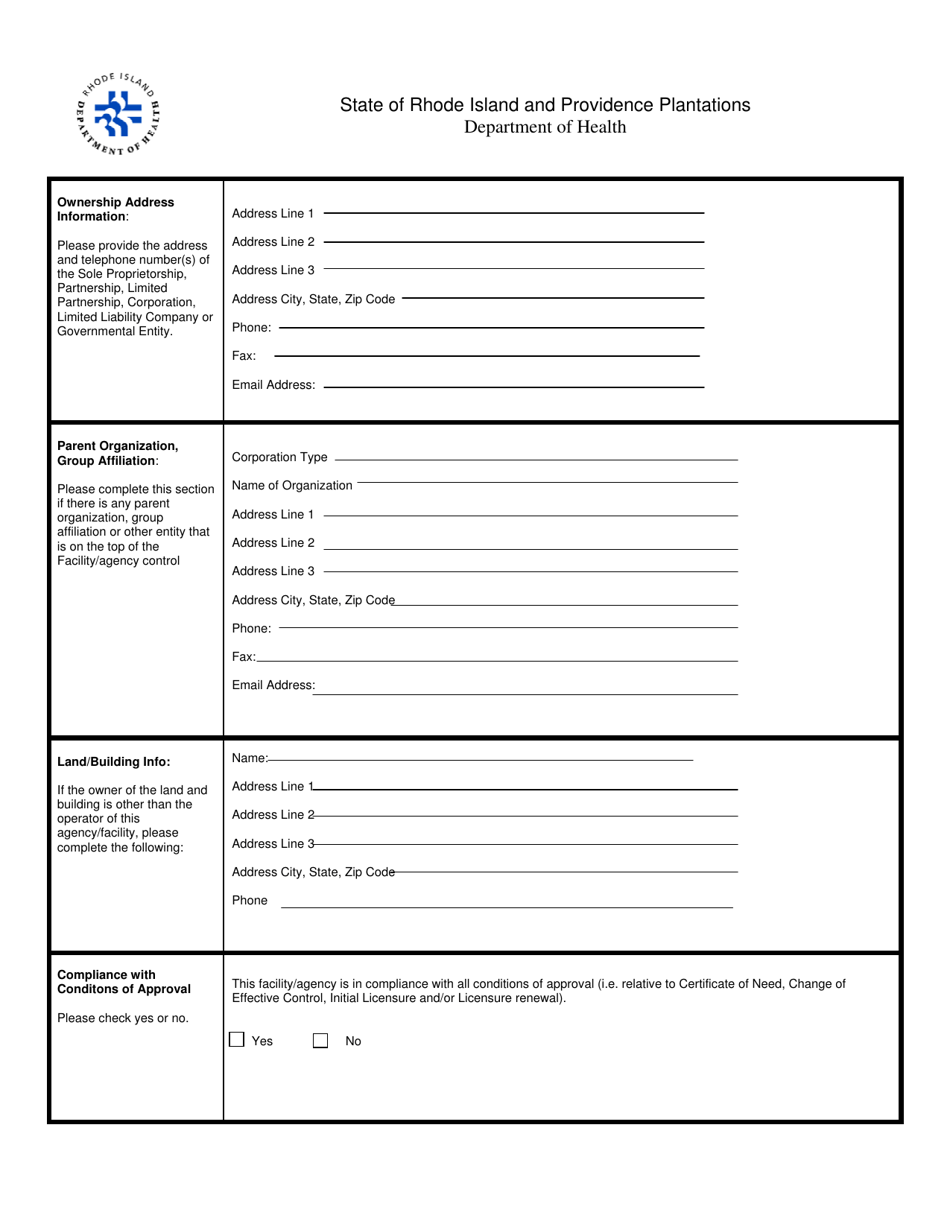 Licensing Application for a Tattoo Parlor - Rhode Island, Page 4