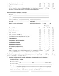 Application for Certification as Qualified Rehabilitation Counselor or Qualified Rehabilitation Counselor Intern - Rhode Island, Page 3
