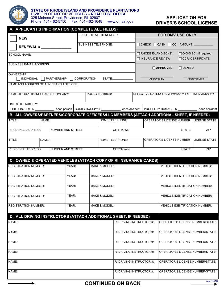 ri dmv duplicate license