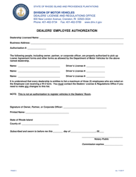 Application for Change in Ownership or Partnership - Rhode Island, Page 5