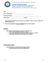 Application for Change in Ownership or Partnership - Rhode Island, Page 6