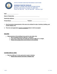 Application for Change in Corporate Officers - Rhode Island, Page 6