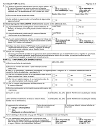 Form SSA-7-F6-SP Solicitud Para Beneficios De Seguro De Padres (English/Spanish), Page 2