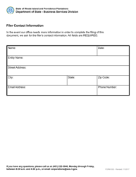 Form 302 Certificate of Cancellation - Domestic Limited Partnership - Rhode Island, Page 4