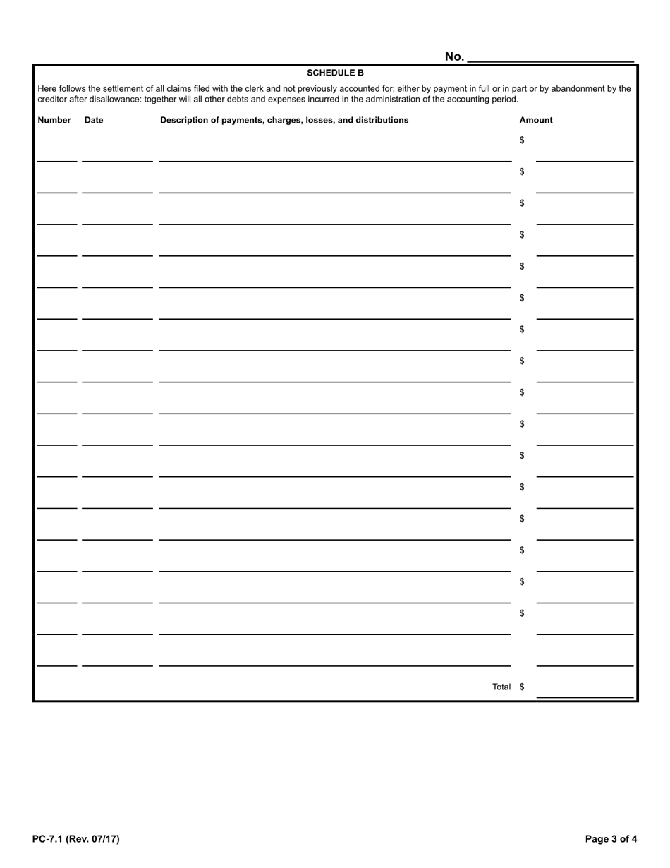 Form PC-7.1 Account - Rhode Island, Page 3