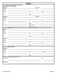 Form PC-2.11 Custodianship - Rhode Island, Page 2