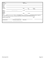 Form PC-8.2 Adult Adoption Petition and Change of Name - Rhode Island, Page 2