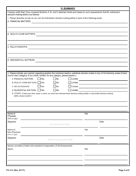 Form PC-2.5 Decision-Making Assessment Tool (For Limited Guardianship or Guardianship) - Rhode Island, Page 5
