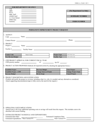 Document preview: Form A-1 Permanent Improvement Project Request - South Carolina