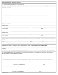 DHEC Form 3428 Notification of Demolition - South Carolina, Page 2