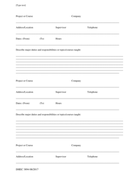 DHEC Form 3894 Application for Asbestos Instructor Approval - South Carolina, Page 3