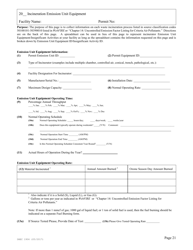 DHEC Form 1904 Emission Inventory Point Source Data Report - South Carolina, Page 21