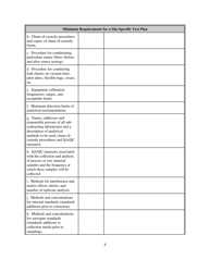 Site-Specific Test Plan/Final Report Checklist - South Carolina, Page 5