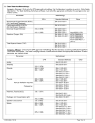 DHEC Form 2802 Application for Environmental Laboratory Certification - South Carolina, Page 12