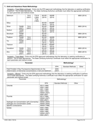 DHEC Form 2802 Application for Environmental Laboratory Certification - South Carolina, Page 20