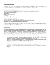 DHEC Form 3736 Monitoring Well Application - South Carolina, Page 3