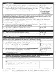 DHEC Form 3469 Drycleaner Eligibility Application - Drycleaning Facility Restoration Trust Fund - South Carolina, Page 4