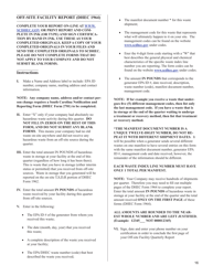 Document preview: Instructions for DHEC Form 1964 Quarterly Hazardous Waste Report - off-Site Facility Report - South Carolina
