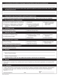 DHEC Form 3408 Infectious Waste Transporter Registration Form - South Carolina, Page 2