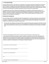 DHEC Form 3100 Mining Form Mr-200 - Application for an Exploration Certificate - South Carolina, Page 4