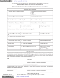 Document preview: DHEC Form 0802 Radioactive Waste Shipment Prior Notification and Manifest Form - South Carolina