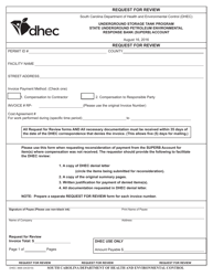 DHEC Form 3668 Request for Review - South Carolina