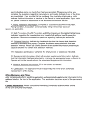 DHEC Form 3179 Application for Permit to Operate Field-Constructed Tank Systems - South Carolina, Page 7