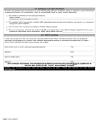 DHEC Form 3181 Application for Permit to Install Field Constructed Systems - South Carolina, Page 5