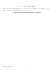 DHEC Form 3182 Underground Storage Tank (Ust) Assessment Report - South Carolina, Page 12