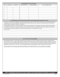DHEC Form 2550 Galvanic (Sacrificial Anode) Cathodic Protection System Evaluation - South Carolina, Page 2