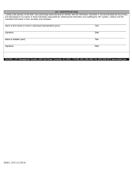 DHEC Form 2101 Application for Permit to Install (For Use With All Systems Except Field Constructed or Airport Hydrant Systems) - South Carolina, Page 7