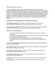 DHEC Form 3315 Line Tightness Testing Form - South Carolina, Page 4