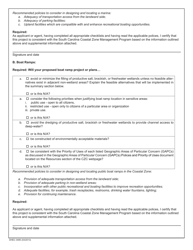 DHEC Form 0485 Policy Group VI - Marine Related Facilities - South Carolina, Page 2